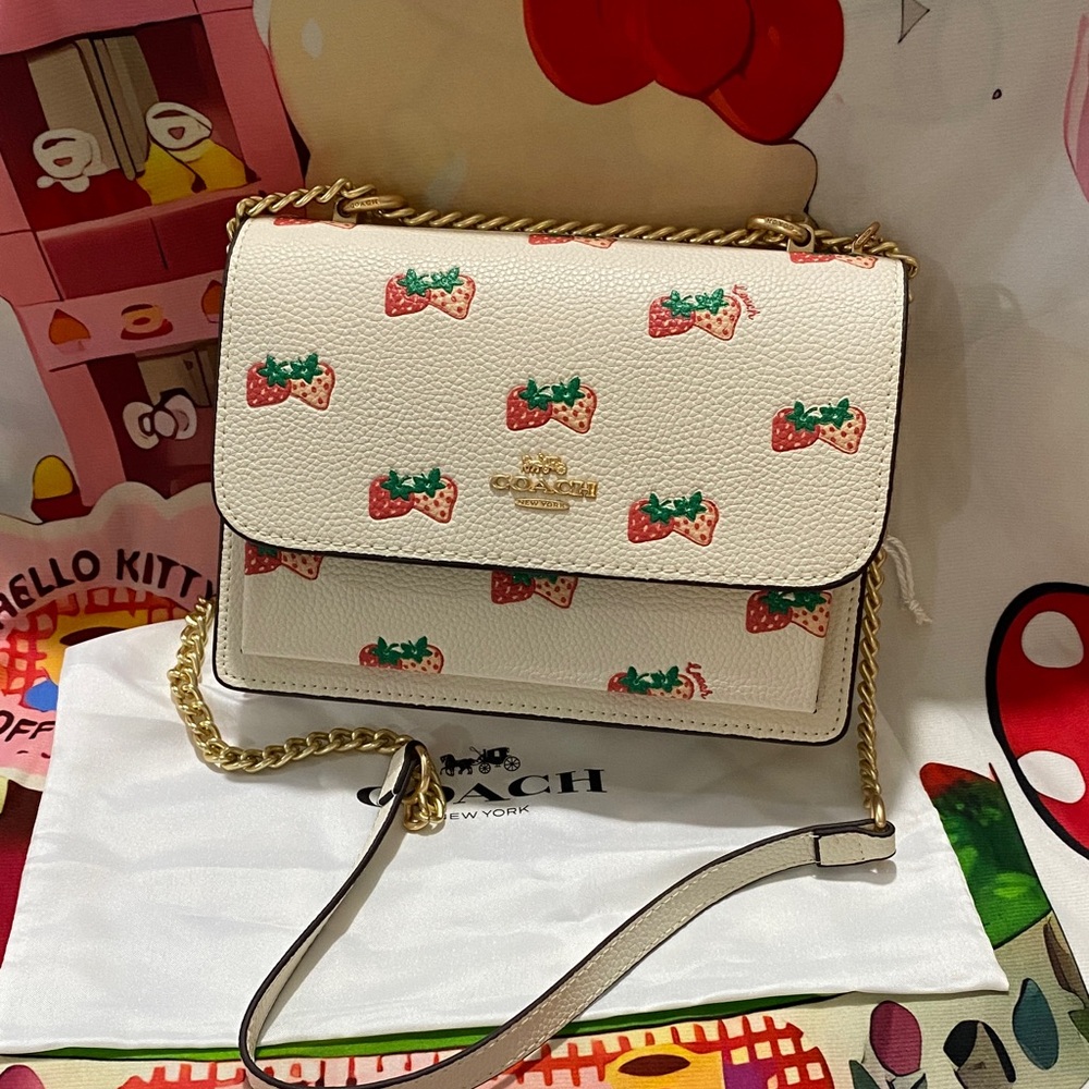 Coach Strawberry Print Crossbody Bag